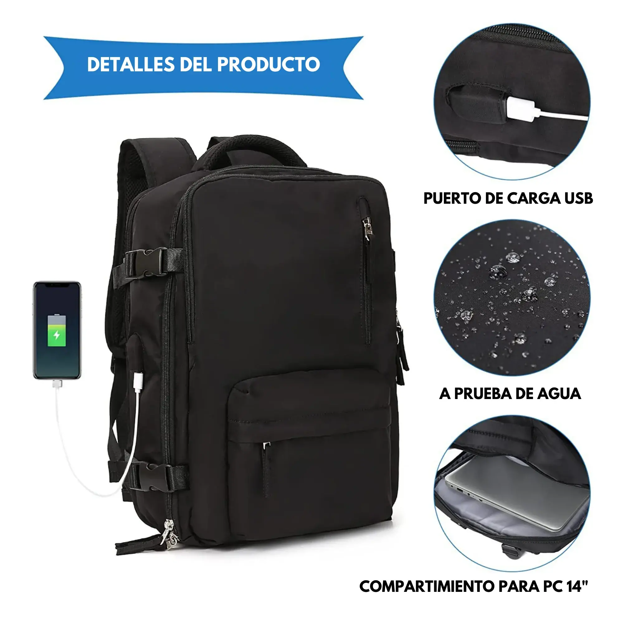 morral para viaje